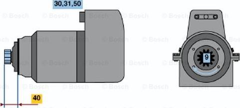 BOSCH 0 001 416 040 - Starteris ps1.lv