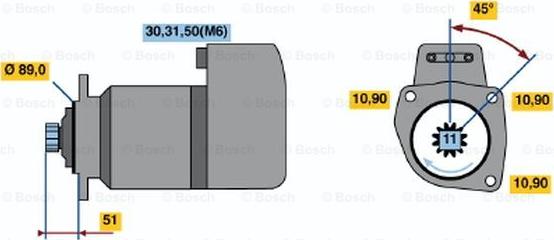 BOSCH 0 001 416 053 - Starteris ps1.lv