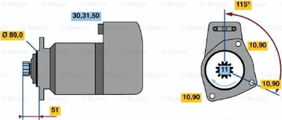 BOSCH 0 001 416 069 - Starteris ps1.lv