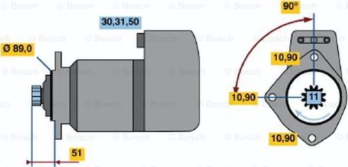 BOSCH 0 001 416 033 - Starteris ps1.lv