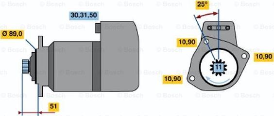 BOSCH 0 001 416 076 - Starteris ps1.lv