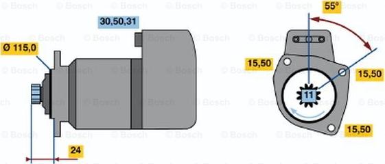 BOSCH 0 001 417 059 - Starteris ps1.lv