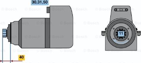 BOSCH 0 001 417 031 - Starteris ps1.lv