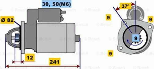 BOSCH 0 001 109 045 - Starteris ps1.lv