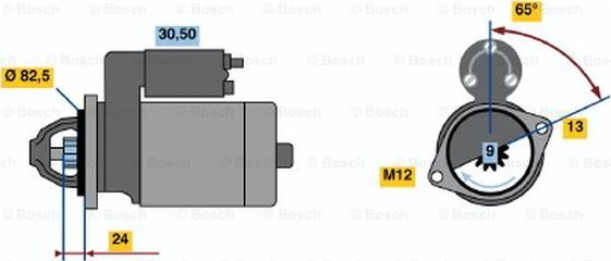 BOSCH 0 001 109 041 - Starteris ps1.lv