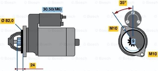 BOSCH 0 001 109 061 - Starteris ps1.lv