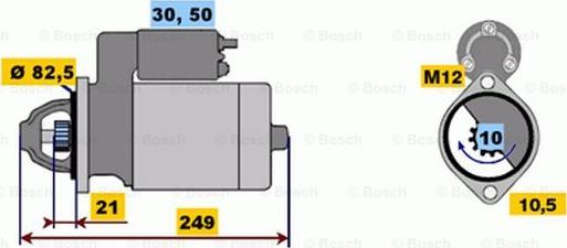 BOSCH 0 001 109 062 - Starteris ps1.lv