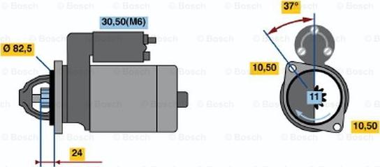 BOSCH 0 001 109 033 - Starteris ps1.lv