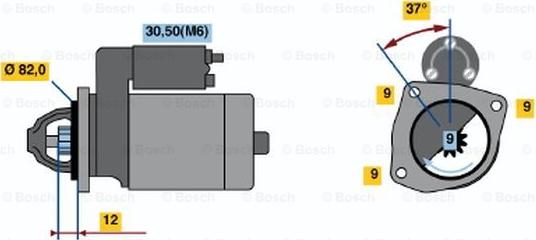 BOSCH 0 001 109 268 - Starteris ps1.lv