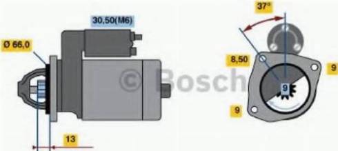 BOSCH 0 001 107 411 - Starteris ps1.lv