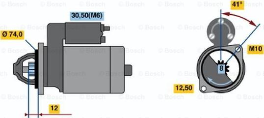 BOSCH 0 001 107 431 - Starteris ps1.lv