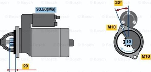 BOSCH 0 001 115 049 - Starteris ps1.lv