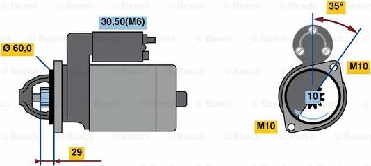 BOSCH 0 001 115 051 - Starteris ps1.lv