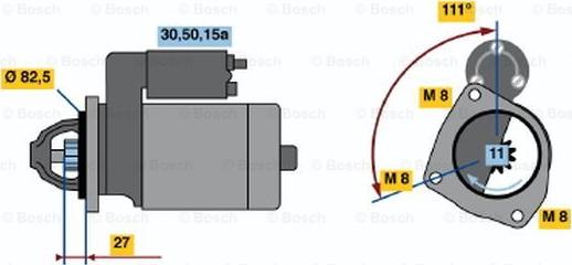 BOSCH 0 001 110 108 - Starteris ps1.lv