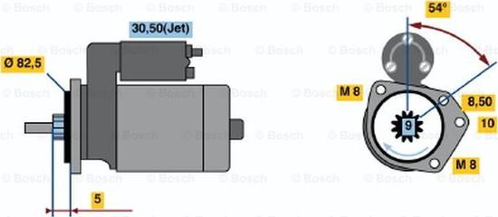 BOSCH 0 001 112 044 - Starteris ps1.lv