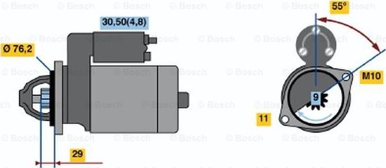 BOSCH 0 001 138 001 - Starteris ps1.lv