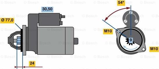 BOSCH 0 001 138 017 - Starteris ps1.lv