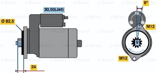 BOSCH 0 001 125 513 - Starteris ps1.lv