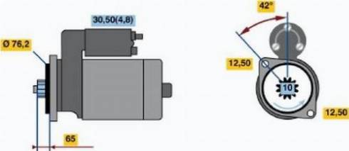 BOSCH 0 001 121 403 - Starteris ps1.lv