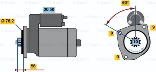 BOSCH 0 001 125 031 - Starteris ps1.lv