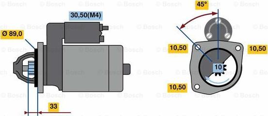 BOSCH 0 001 369 106 - Starteris ps1.lv