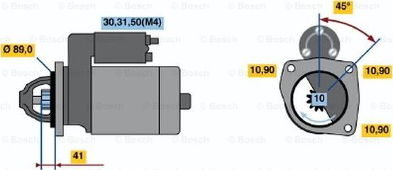 BOSCH 0 001 368 083 - Starteris ps1.lv