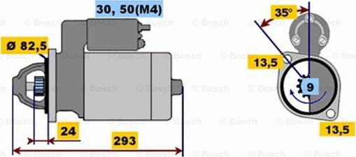 BOSCH 0 001 363 124 - Starteris ps1.lv