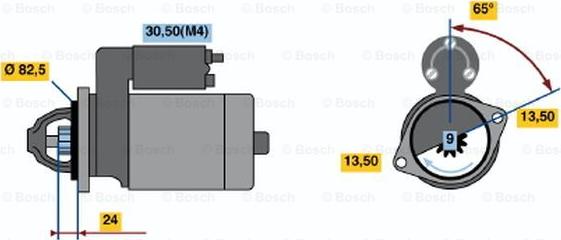 BOSCH 0 001 362 050 - Starteris ps1.lv