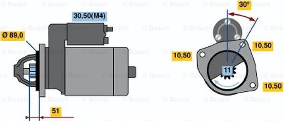 BOSCH 0 001 362 052 - Starteris ps1.lv