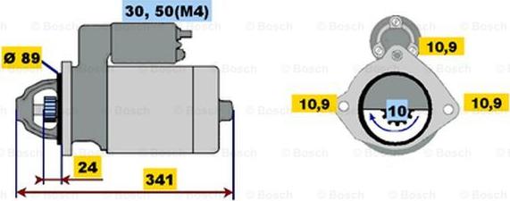 BOSCH 0 001 367 051 - Starteris ps1.lv