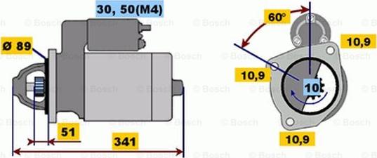 BOSCH 0 001 367 066 - Starteris ps1.lv