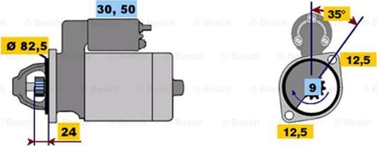 BOSCH 0 001 367 005 - Starteris ps1.lv