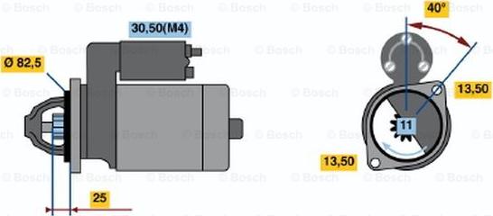 BOSCH 0 001 367 024 - Starteris ps1.lv