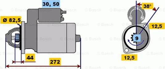 BOSCH 0 001 314 046 - Starteris ps1.lv