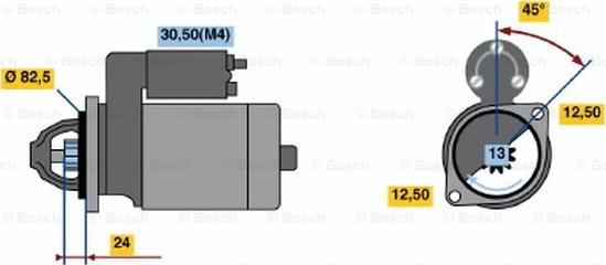 BOSCH 0 001 314 031 - Starteris ps1.lv