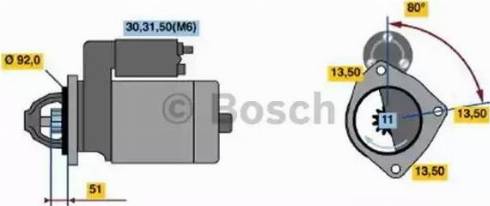 BOSCH 0 001 371 119 - Starteris ps1.lv