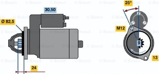 BOSCH 0 001 208 208 - Starteris ps1.lv