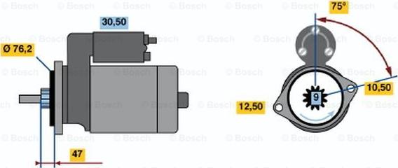 BOSCH 0 001 211 221 - Starteris ps1.lv