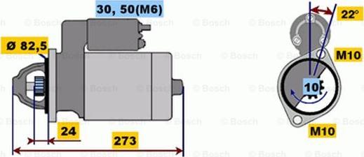 BOSCH 0 001 218 140 - Starteris ps1.lv