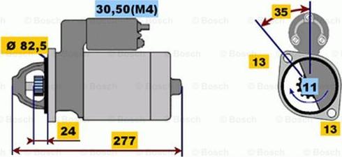 BOSCH 0 001 218 142 - Starteris ps1.lv