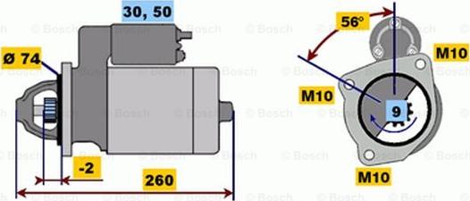 BOSCH 0 001 218 157 - Starteris ps1.lv