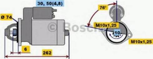 BOSCH 0001218166 - Starteris ps1.lv