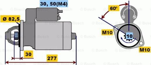 BOSCH 0 001 218 110 - Starteris ps1.lv