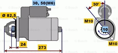 BOSCH 0 001 218 138 - Starteris ps1.lv