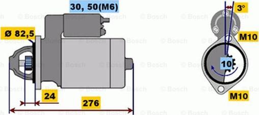 BOSCH 0 001 218 137 - Starteris ps1.lv