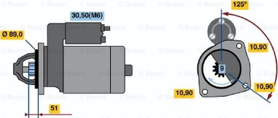 BOSCH 0 001 230 001 - Starteris ps1.lv