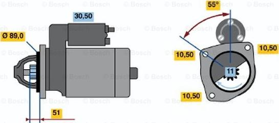 BOSCH 0 001 230 002 - Starteris ps1.lv