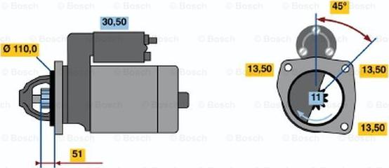 BOSCH 0 001 231 036 - Starteris ps1.lv