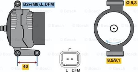 BOSCH 0 124 415 040 - Ģenerators ps1.lv