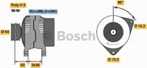 BOSCH 0 124 515 085 - Ģenerators ps1.lv